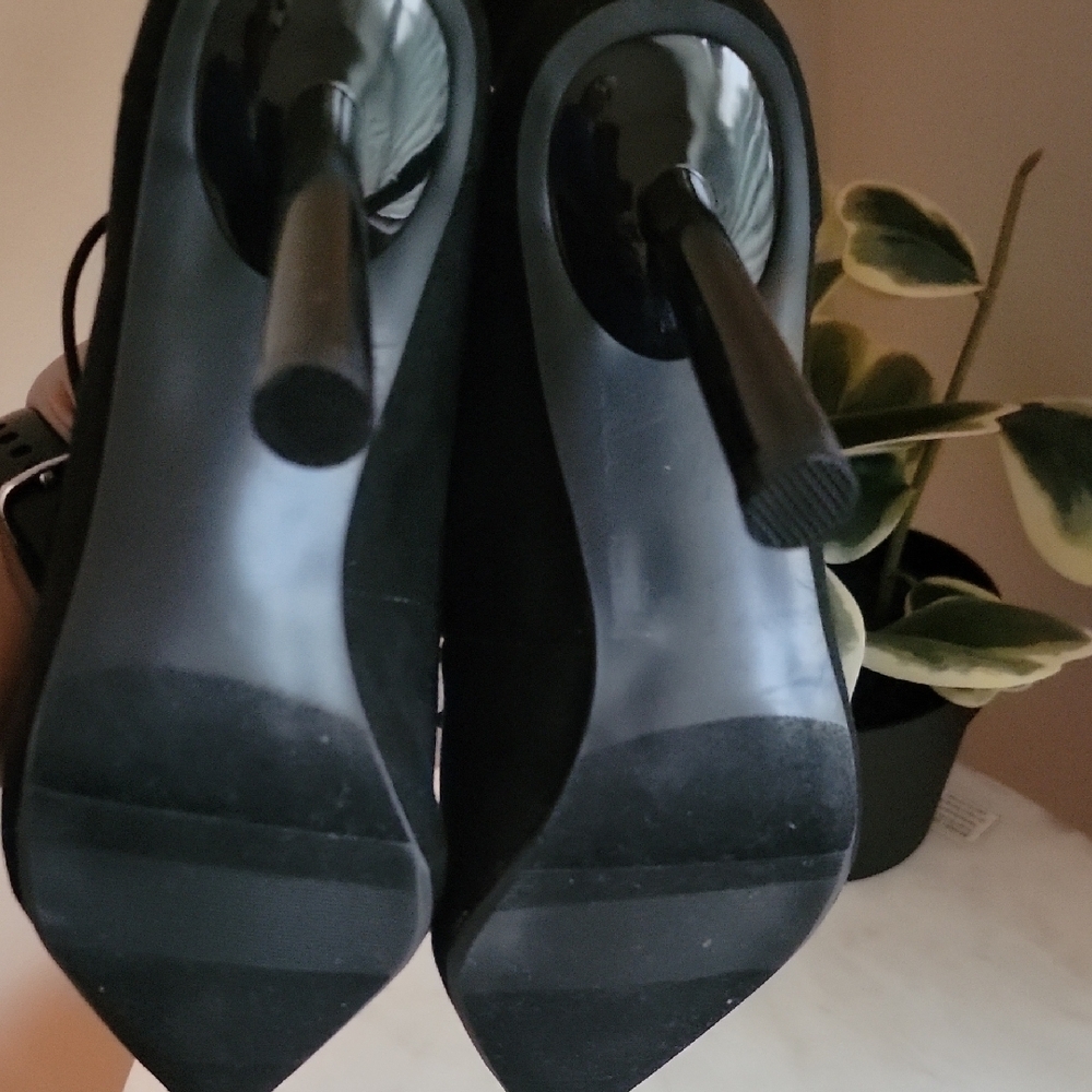 Wild Pair Black Lace-Up Ankle Boots - Picture 4 of 6